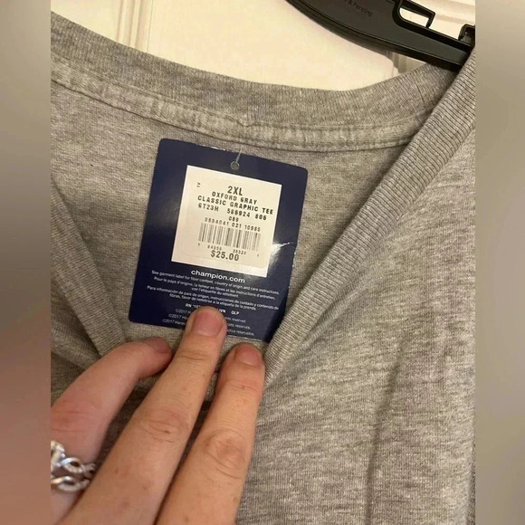 Champion grey shirt size xxl NWT - Picture 2 of 3